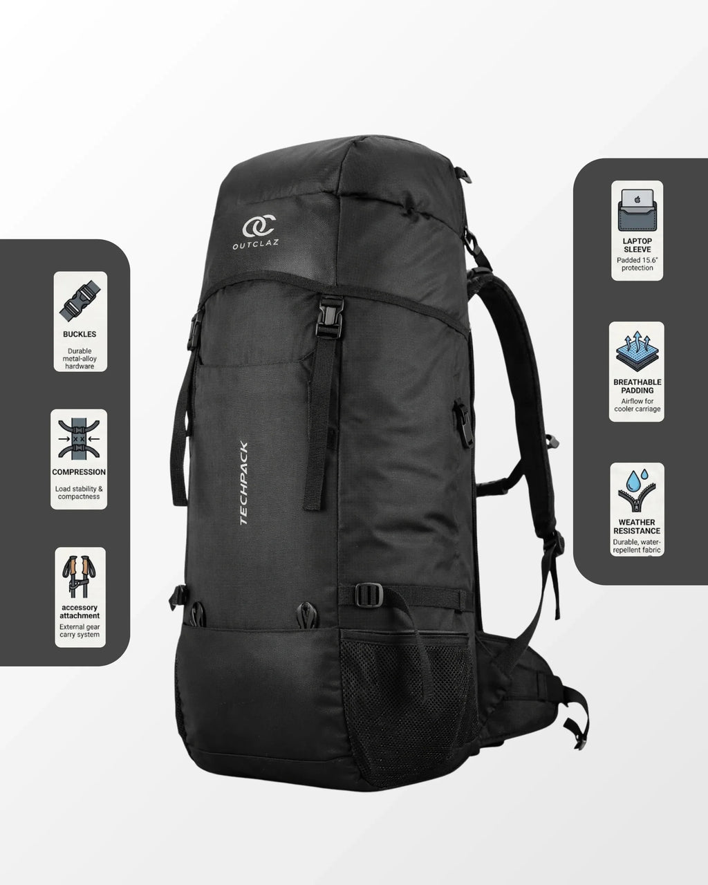 TECHPACK-50 Trekking Backpack
