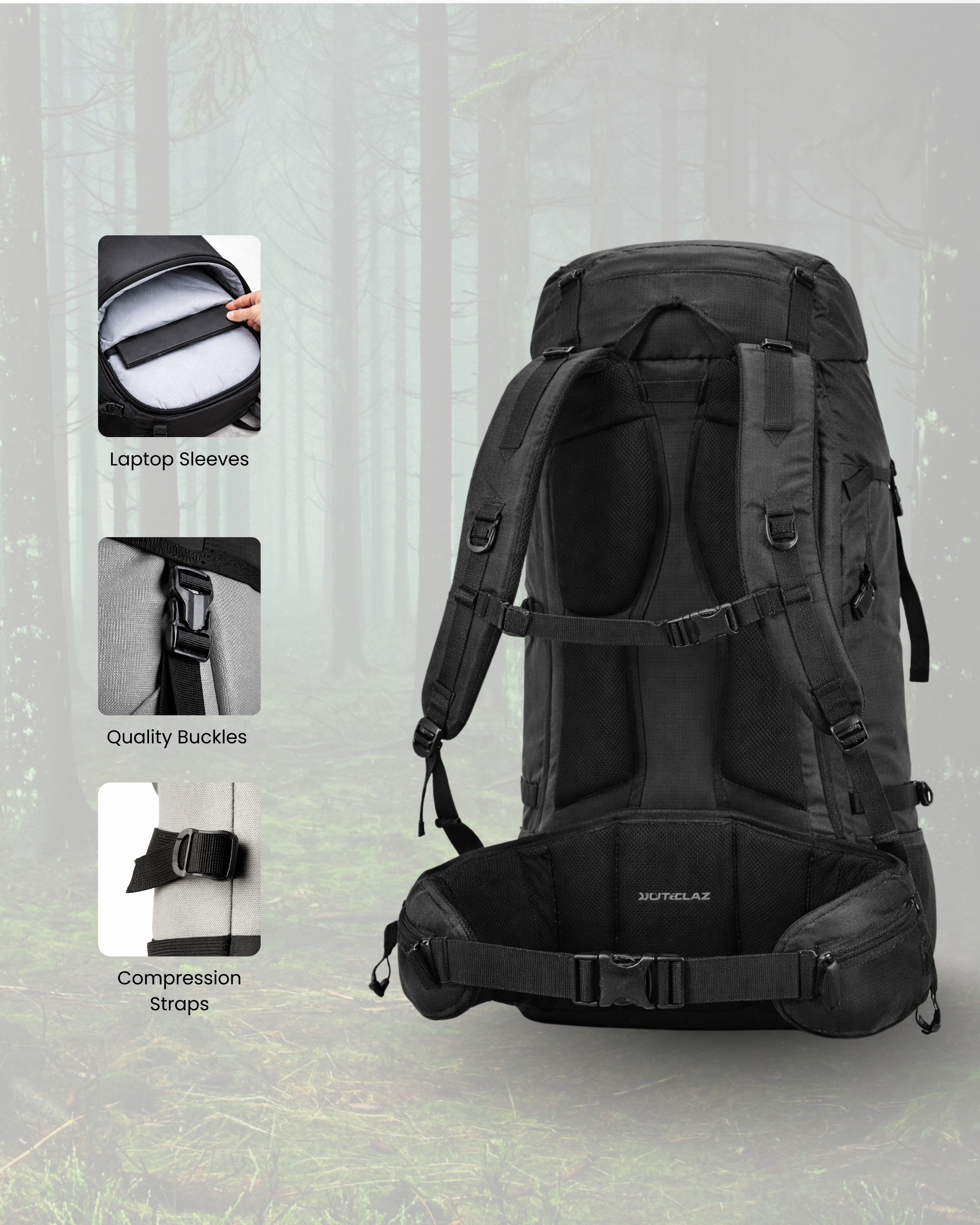 TECHPACK-50 Trekking Backpack
