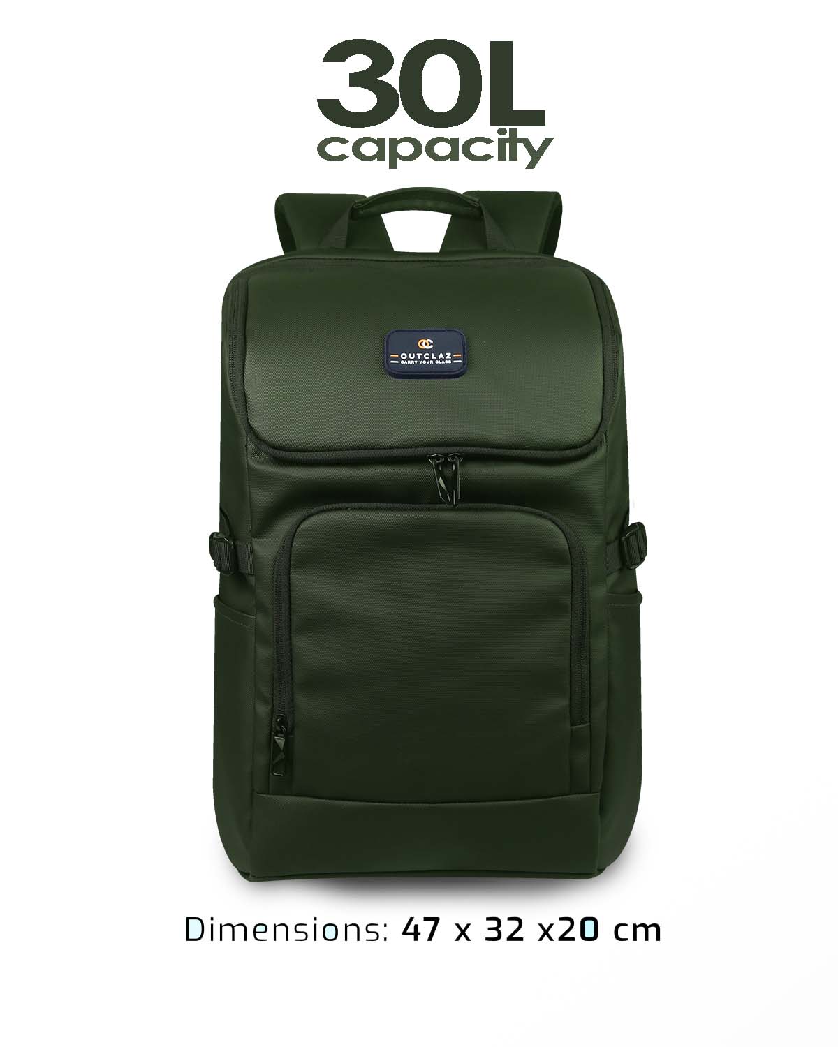 OUTCLAZ MONSTER 30L backpack with 47 x 32 x 20 cm dimensions