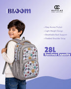 Bloom Kids School Backpack – 28L | Lightweight & Spacious