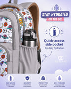 Bloom Kids School Backpack – 28L | Lightweight & Spacious