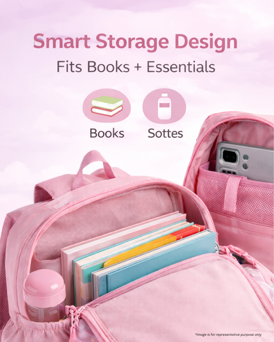 Kids Printed School Backpack – Lightweight 22L