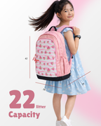 Kids Printed School Backpack – Lightweight 22L