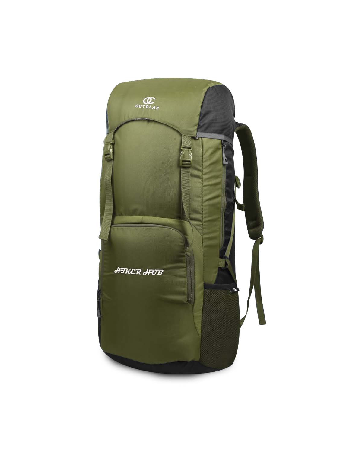 OUTCLAZ Hicker Hub 60L Trekking Backpack – Water-Resistant Travel Bag