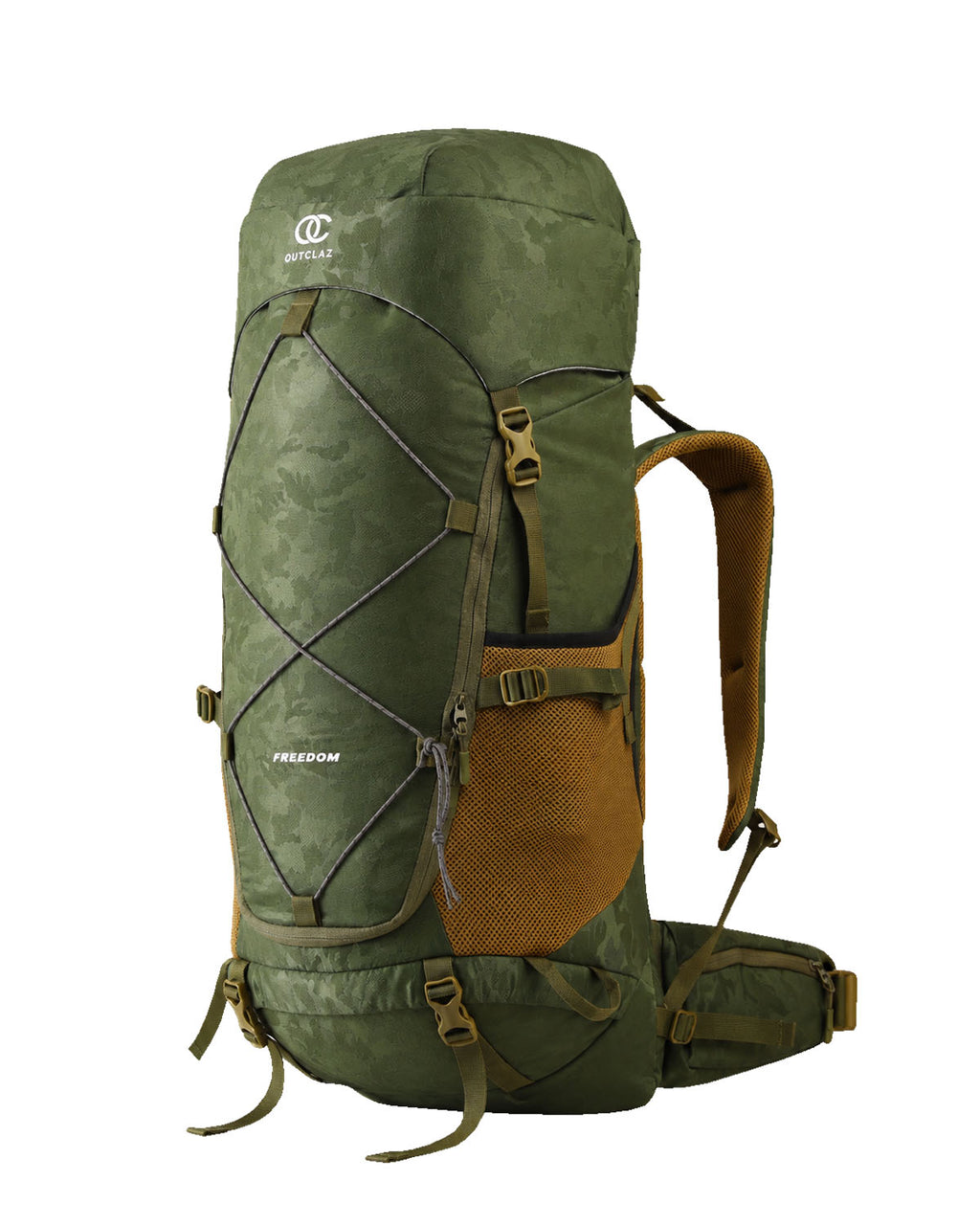 OUTCLAZ FREEDOM 65L Trekking Backpack with Rain Cover