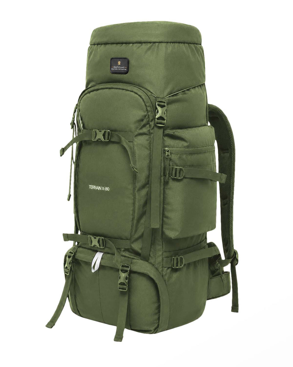 OUTCLAZ TERRAIN 80L Trekking Backpack with Rain Cover