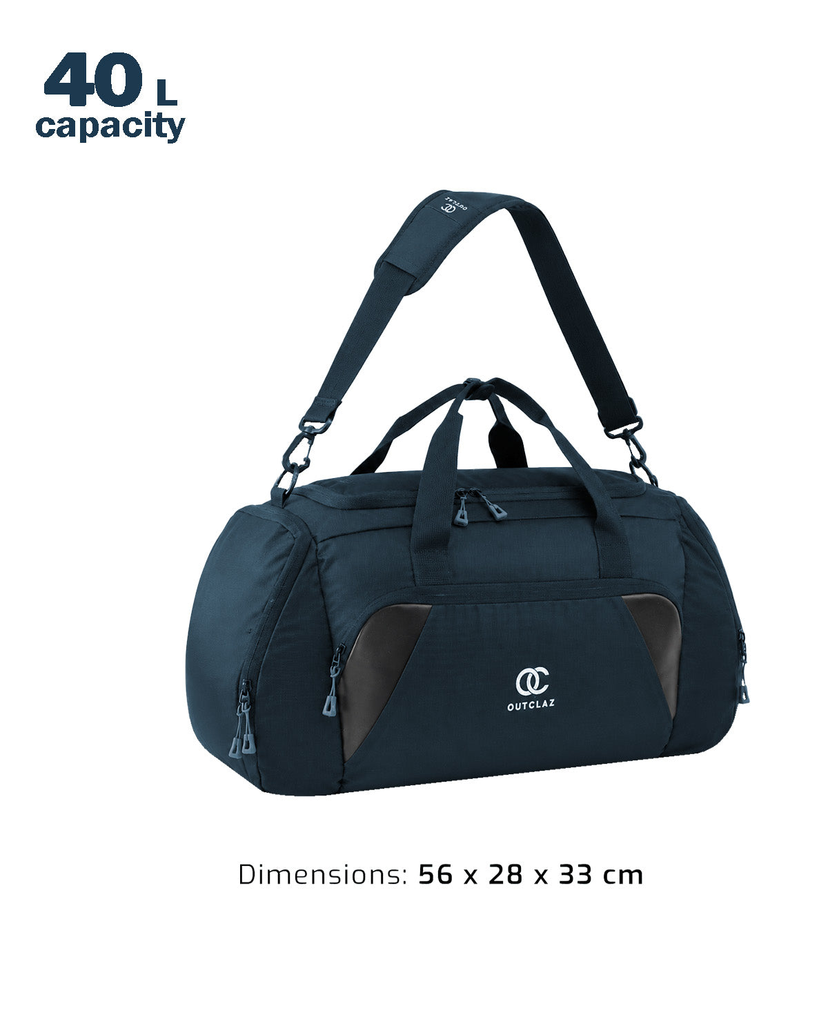 OUTCLAZ MAVIQUE 38L Travel Duffle Bag – Waterproof Gym & Weekend Bag