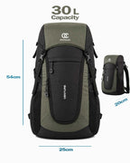 OUTCLAZ Venture 30L Trekking Backpack with Rain Cover