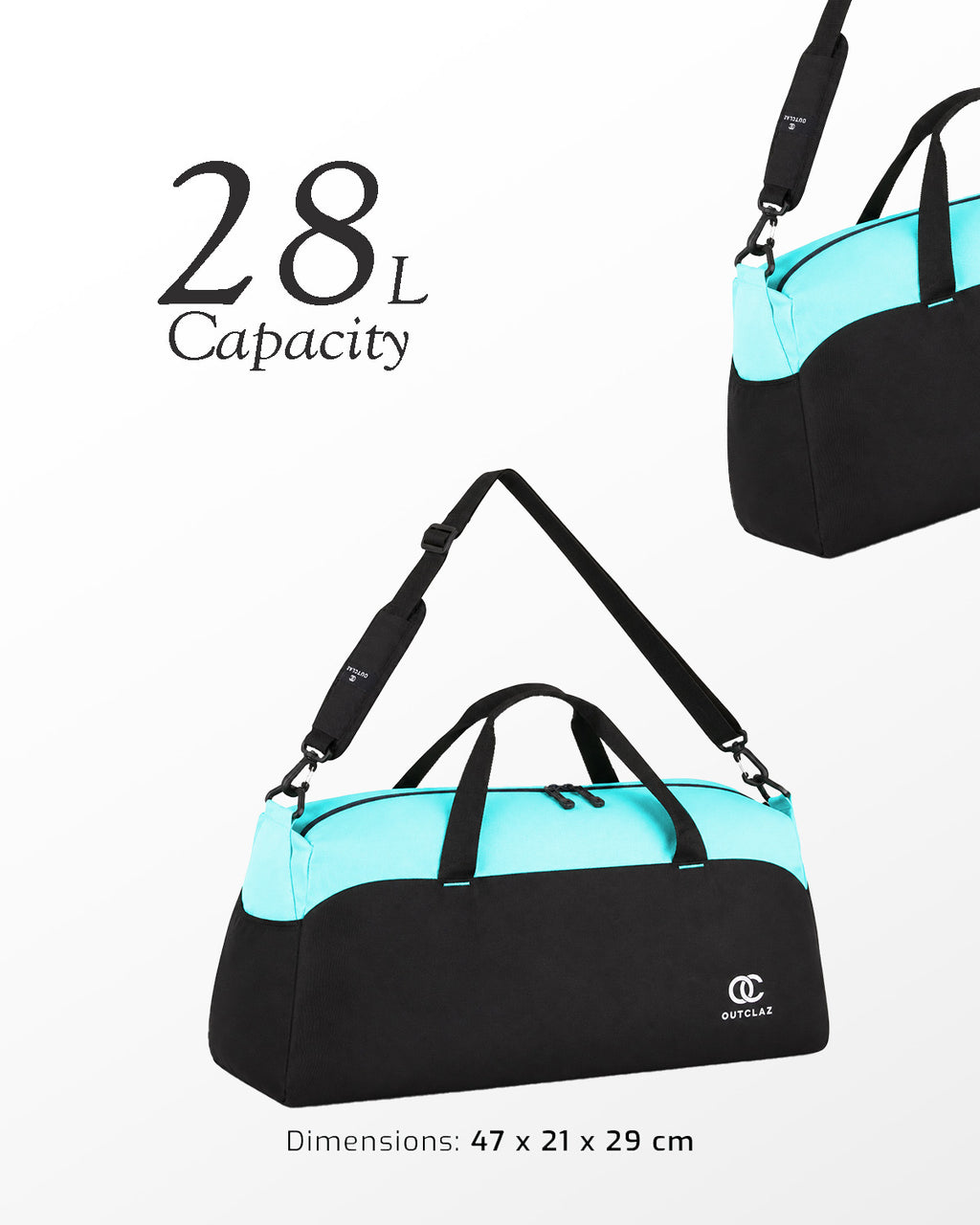 OUTCLAZ LUNA 28L Travel Duffle Bag – Gym & Weekend Bag