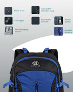 OUTCLAZ GLIDE 50L Trekking Backpack – Hiking & Travel Bag with Rain Cover