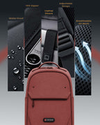 OUTCLAZ LEXIS backpack featuring water resistant design and YKK zipper