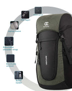 OUTCLAZ Venture 30L Trekking Backpack with Rain Cover