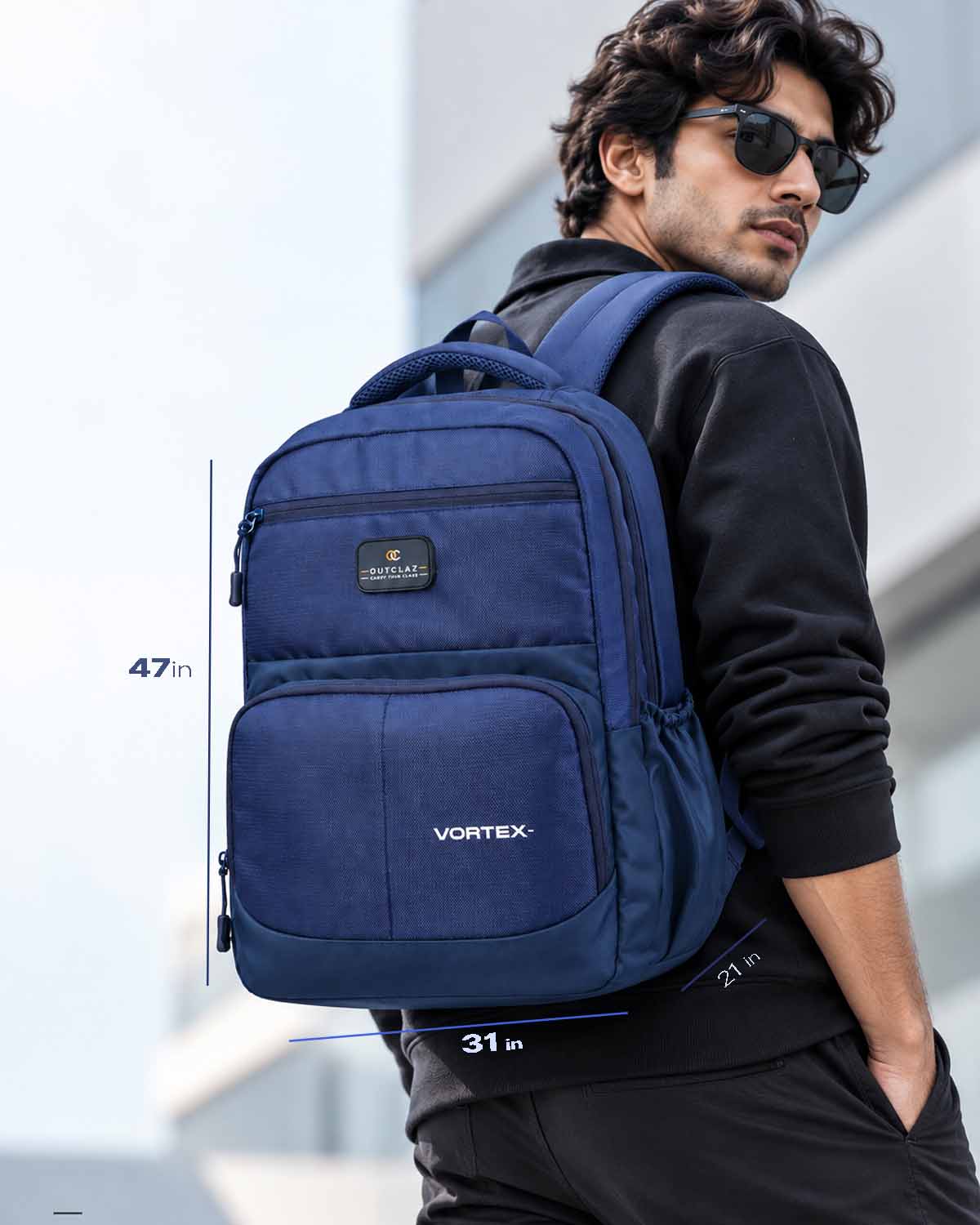 OUTCLAZ VORTEX 35L laptop backpack for office travel and everyday use