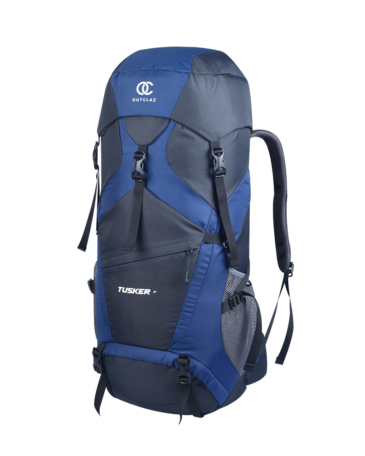 OUTCLAZ TUSKER 70L Trekking Backpack – Hiking & Travel Bag with Rain Cover