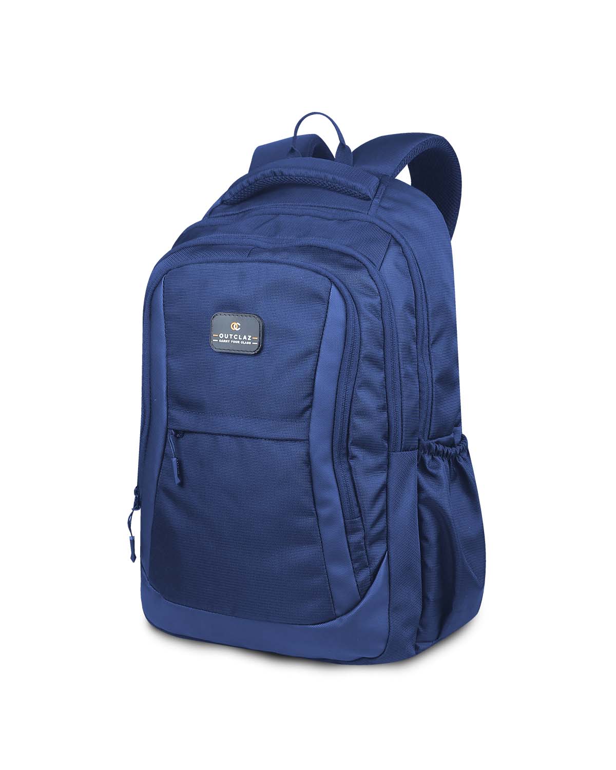 FORBE 42L Navy blue laptop backpack with padded laptop sleeve and YKK zipper