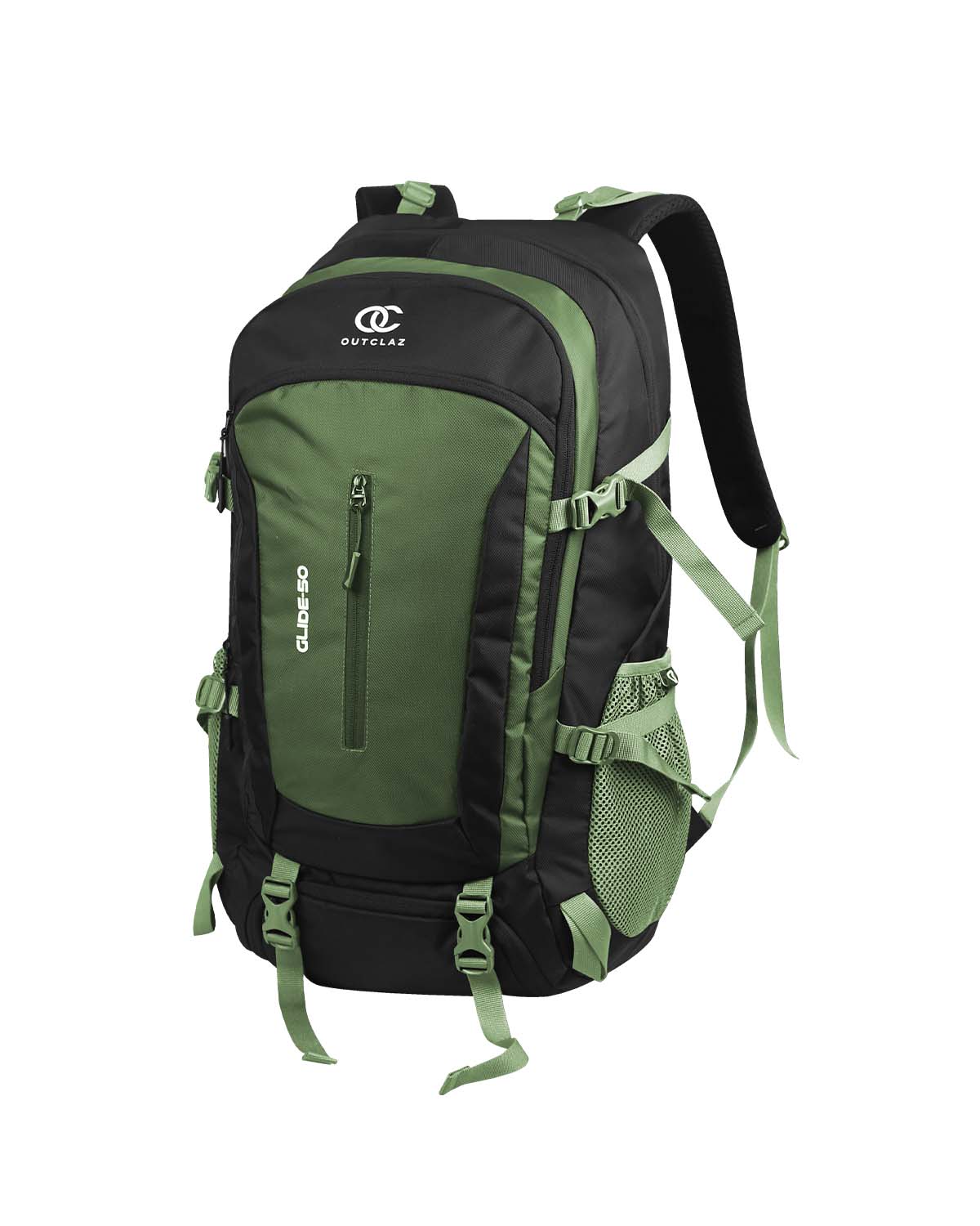 OUTCLAZ GLIDE 50L Trekking Backpack – Hiking & Travel Bag with Rain Cover