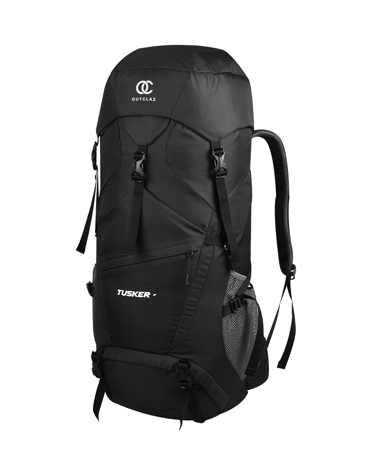 OUTCLAZ TUSKER 70L Trekking Backpack – Hiking & Travel Bag with Rain Cover