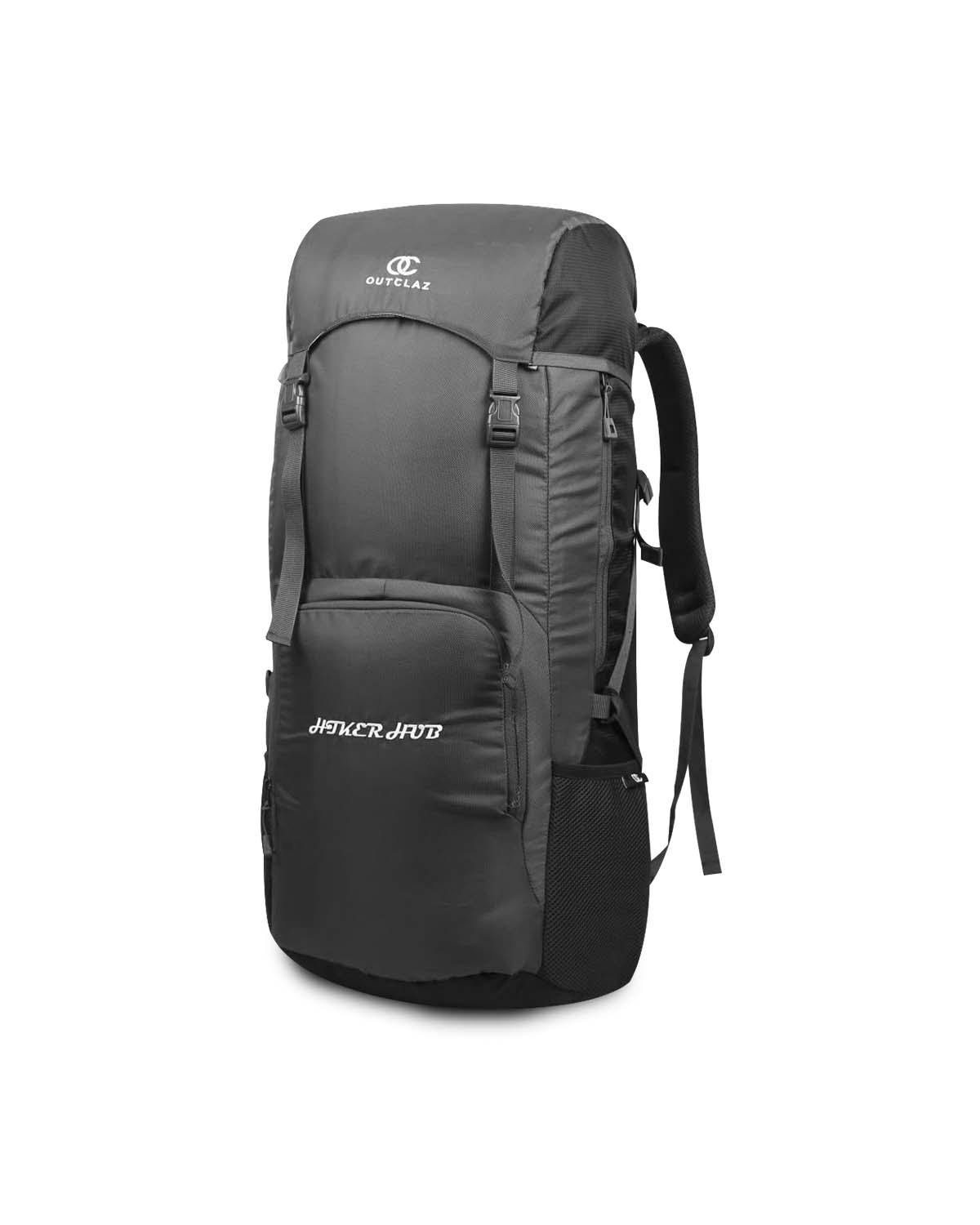 OUTCLAZ Hicker Hub 60L Trekking Backpack – Water-Resistant Travel Bag