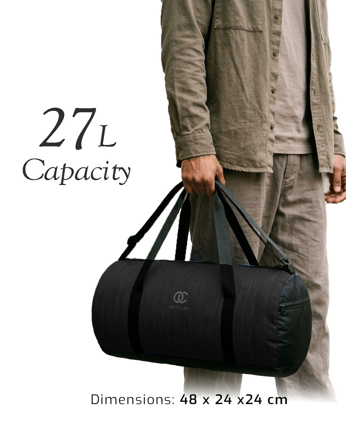 OUTCLAZ SPRINT 27L Duffle Bag – Gym & Travel Bag