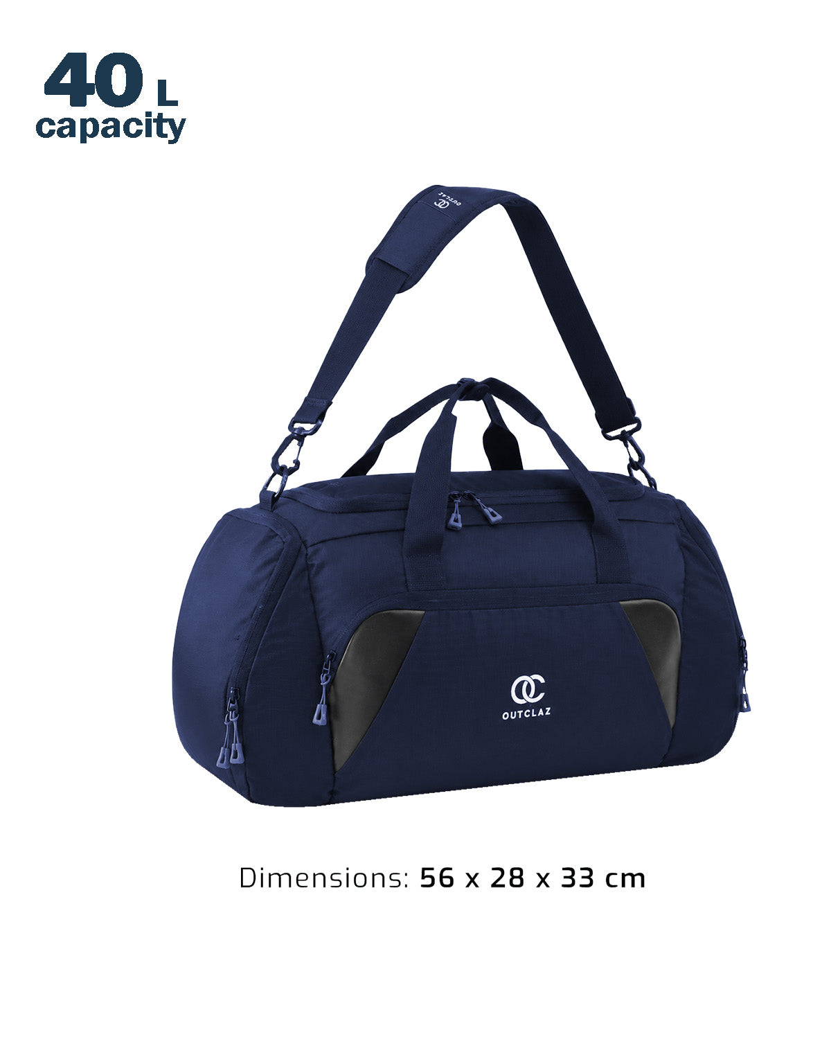 OUTCLAZ MAVIQUE 38L Travel Duffle Bag – Waterproof Gym & Weekend Bag