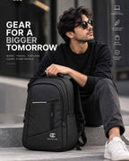 OUTCLAZ MAX LP 35L black laptop backpack for work, travel and everyday use