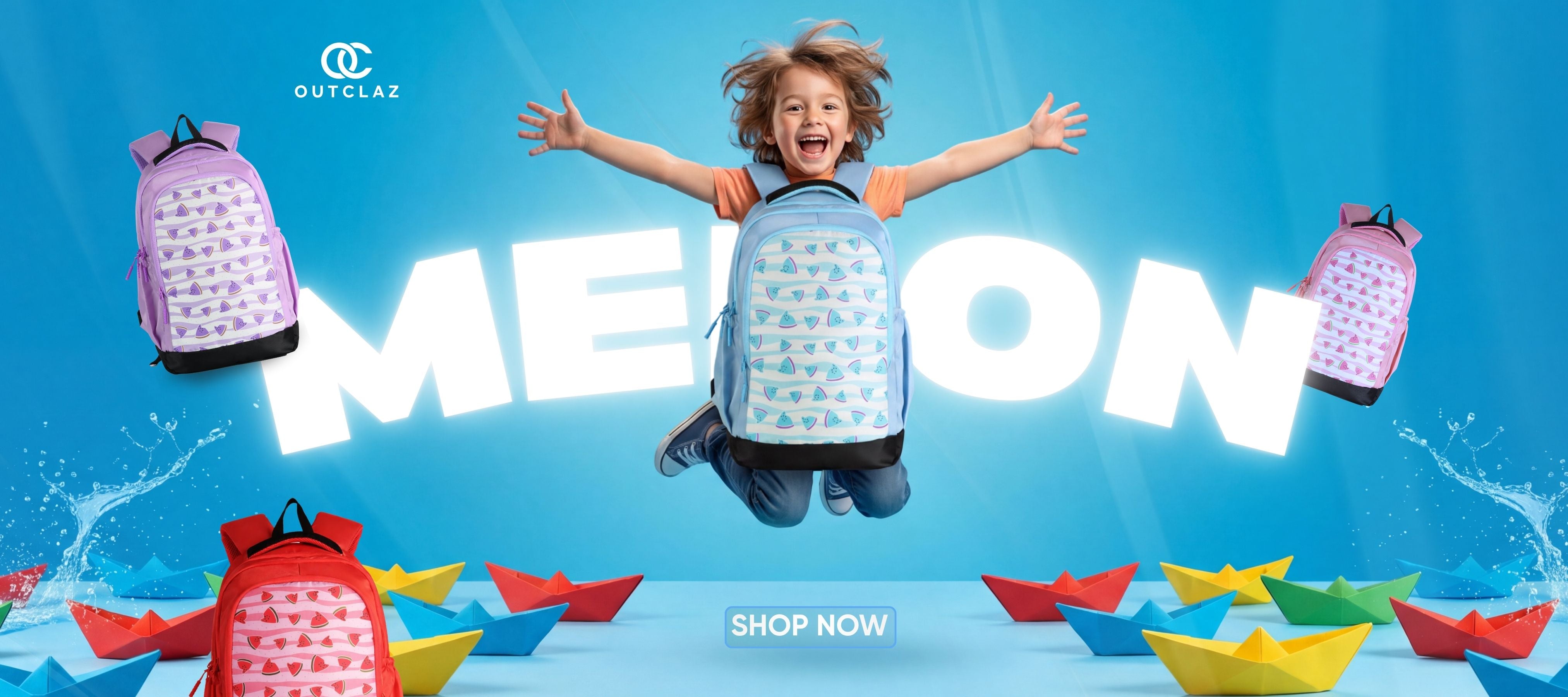 Kids Printed School Backpack – Lightweight 22L